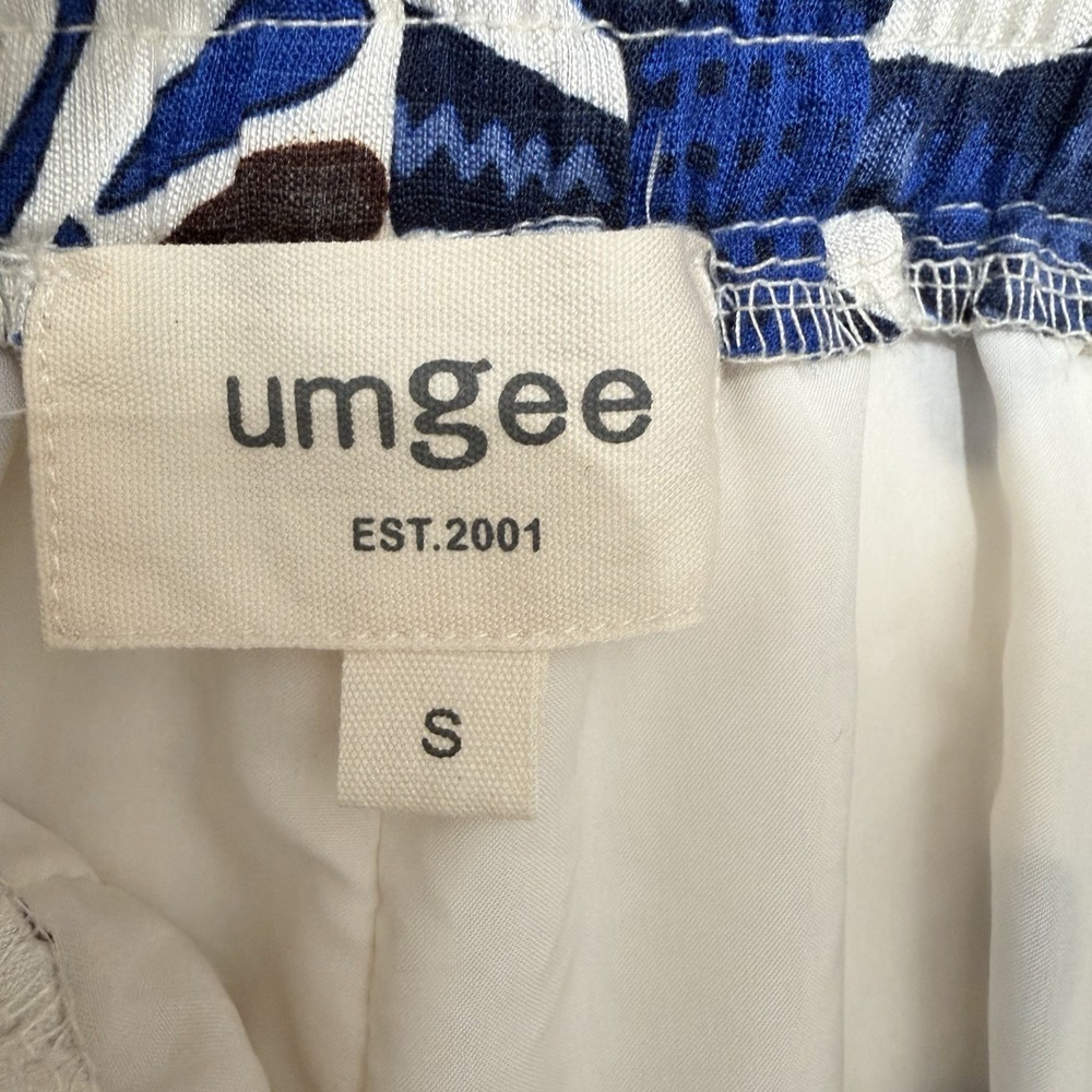 UMGEE Lightweight Pants S Wide Leg Baggy Boho Lagenlook Beach Pull On Resortwear - Picture 2 of 10
